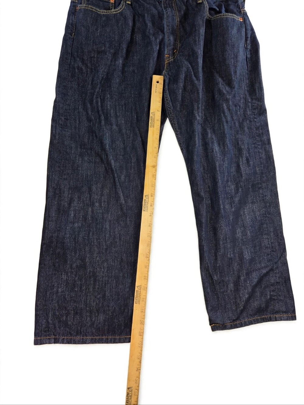 Levi's 569 Loose Straight Jeans Mens W40 L30 Dark Wash Rinse Workwear - Picture 5 of 6